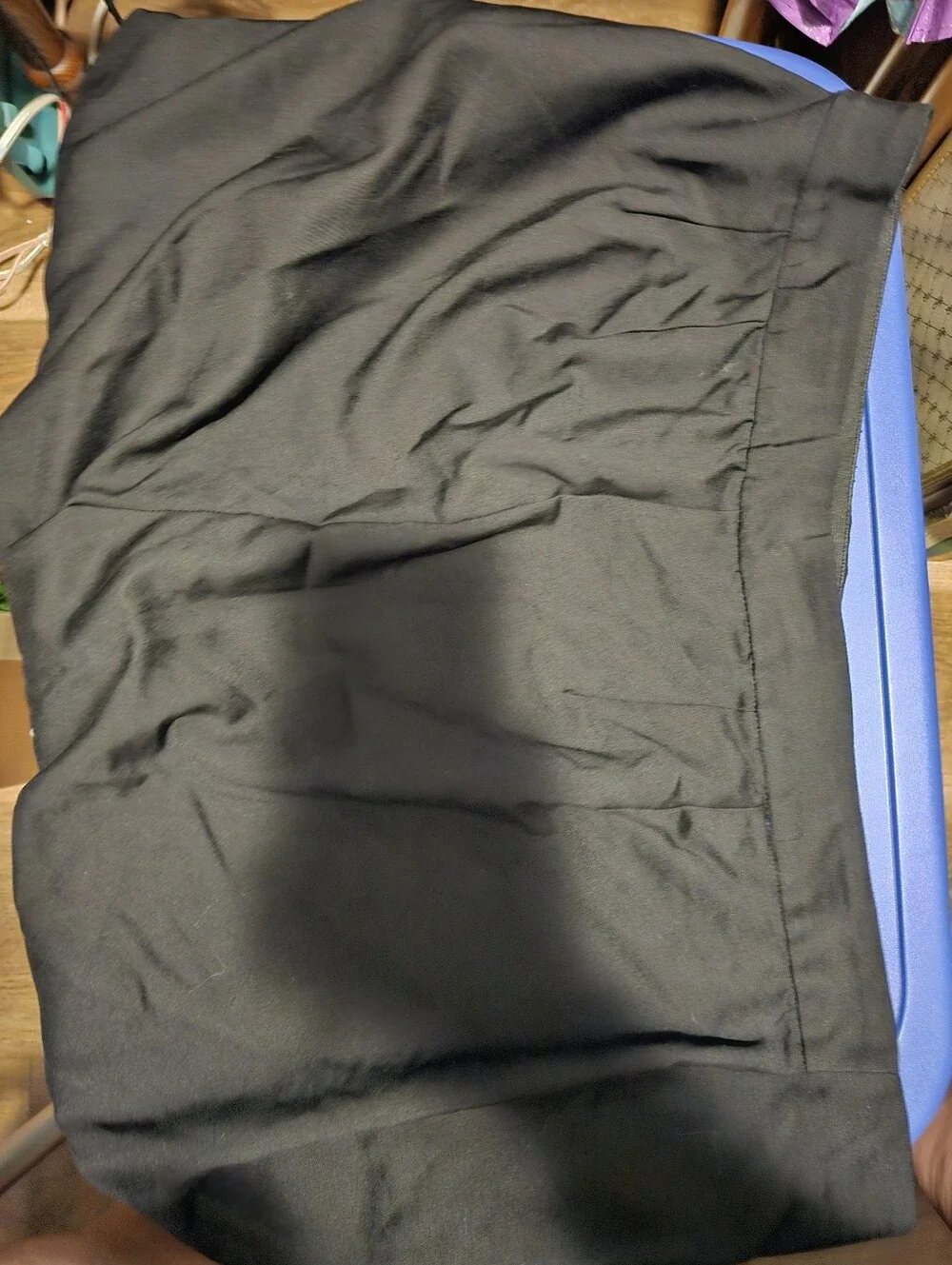 2 Pair Lane Bryant Black & Tan Women's capri  Pants - Stretch Cotton Blend Sz.24